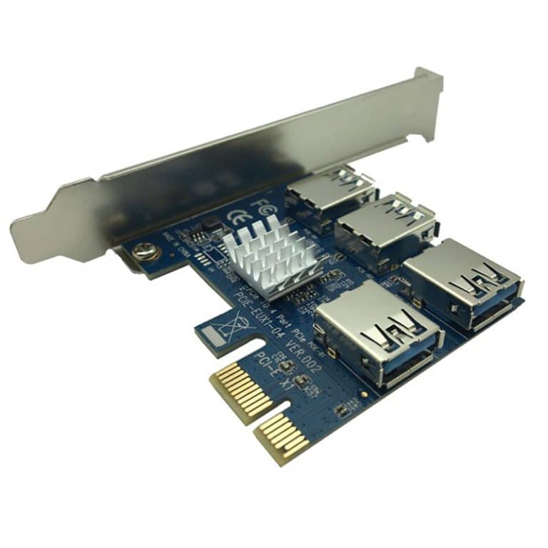 تبدیل 4 پورت PCIEX1 TO USB3