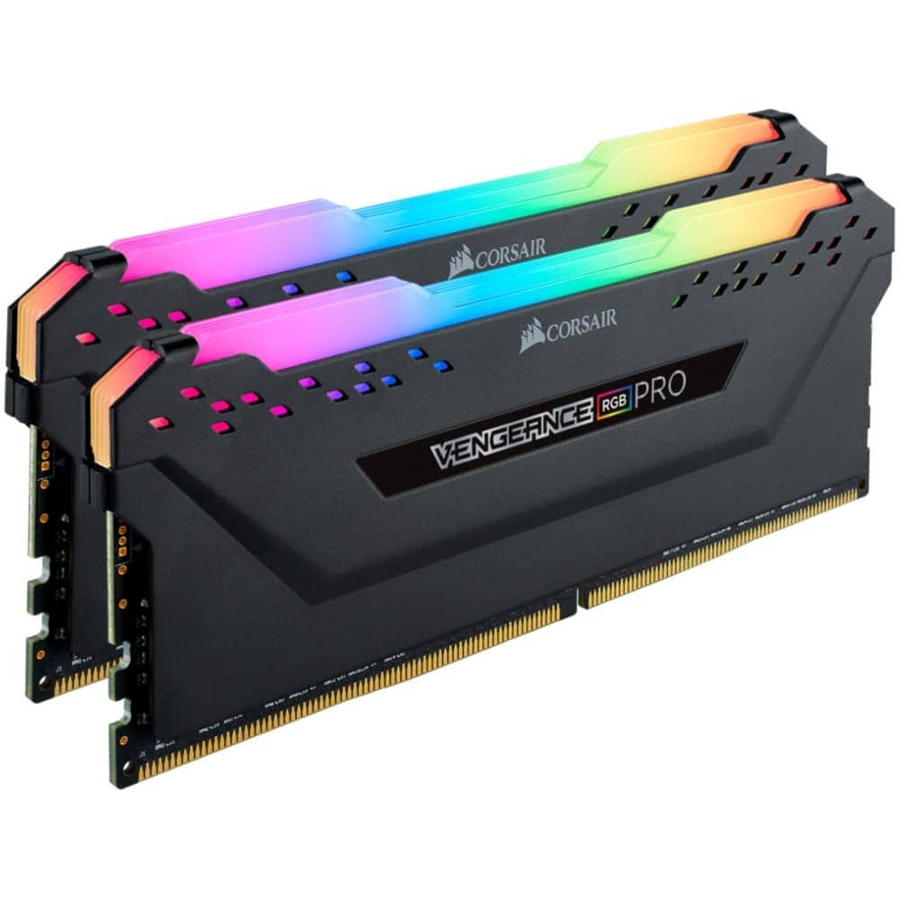 تصویر رم کامپیوتر 32 گیگابایت DDR4 دو کاناله 3200 مگاهرتز Corsair مدل VENGEANCE RGB PRO CMW32GX4M2E3200C16-TUF 