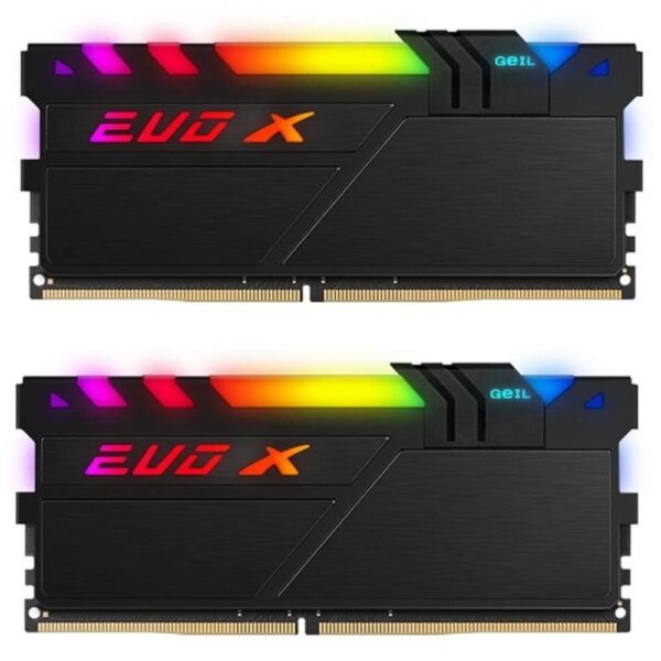 رم کامپیوتر جیل Geil Dual Evox 2 16GB (2×8GB) DDR4 4000Hz CL18