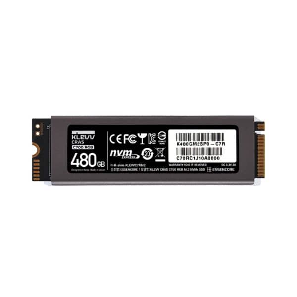 حافظه SSD کلو KLEVV CRAS C700 RGB 480GB