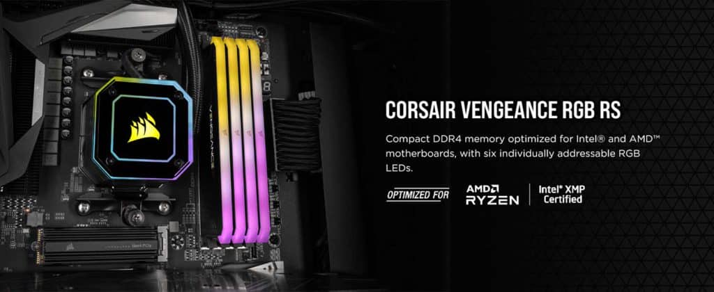 رم کامپیوتر کورسیر Corsair Vengeance RGB RS 32GB (2×16GB) DDR4 3200MHz CL16