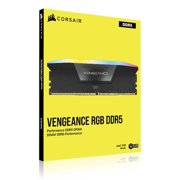 رم کامپیوتر کورسیر Corsair Vengeance RGB 32GB (2×16GB) DDR5 5200MHz CL40