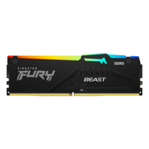 رم کامپیوتر کینگستون Kingston Fury Beast RGB 32GB (1×32GB) DDR5 6000MHz CL40