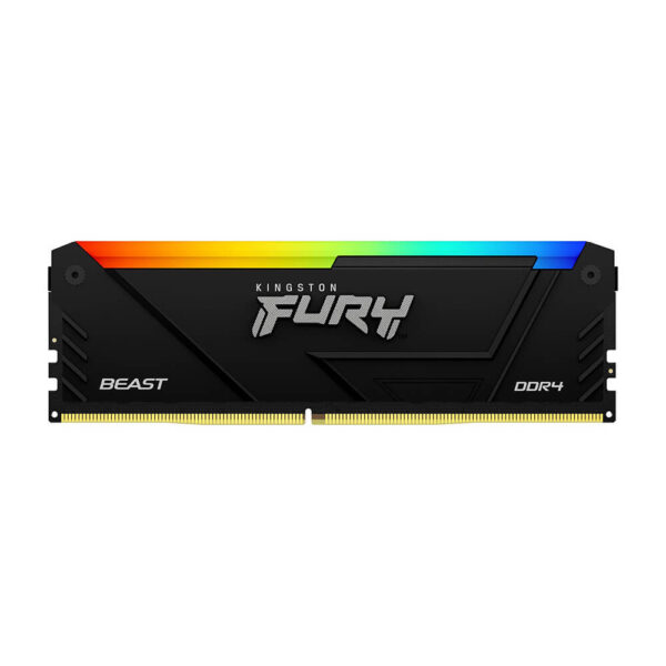 رم کامپیوتر کینگستون Kingston Fury Beast RGB 64GB (2×32GB) DDR4 3200MHz CL16