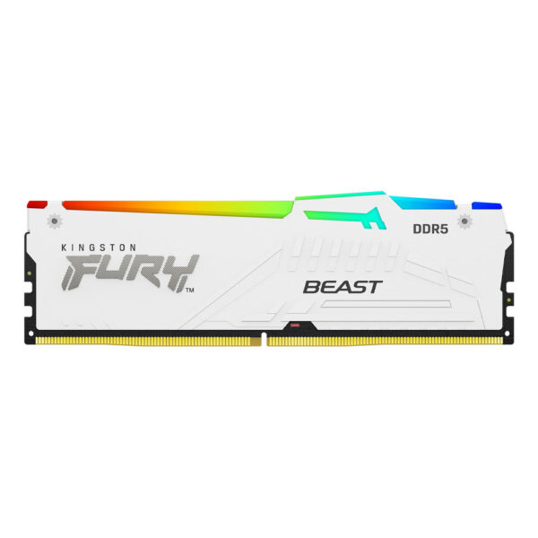 رم کامپیوتر کینگستون Kingston Fury Beast RGB 64GB (2×32GB) DDR5 5200MHz CL40