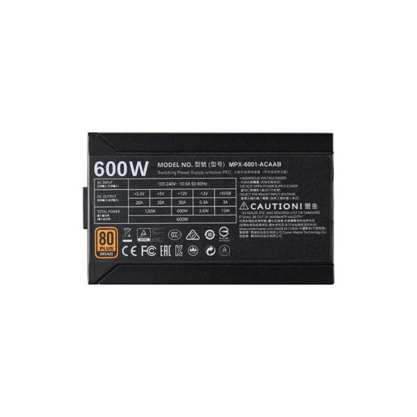 پاور کولر مستر Cooler Master MWE 600 Bronze