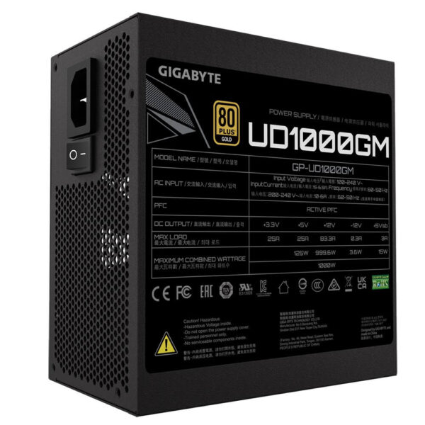 پاور گیگابایت Gigabyte GP-UD1000GM 1000W Gold Full Modular