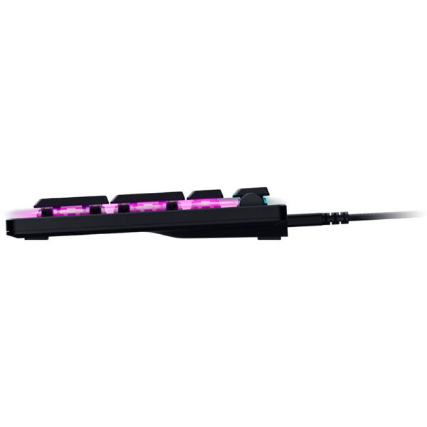 نمای از کنارکیبورد گیمینگ ریزر Razer DeathStalker V2 Red Switch