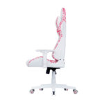 نمای از کنار صندلی گیمینگ کولرمستر Cooler Master Caliber R1S CAMO Pink