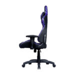 نمای از کنار صندلی گیمینگ کولرمستر Cooler Master Caliber R1S CAMO Purple