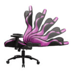 نمای از زاویه 90 درجه تا 180 صندلی گیمینگ کولرمستر Cooler Master Caliber R2 Purple