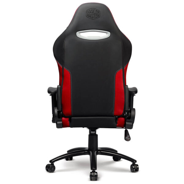 نمای از پشت صندلی گیمینگ کولرمستر Cooler Master Caliber R2 Red