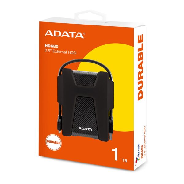 جعبه ADATA HD680 Black ظرفیت 1 ترابایت