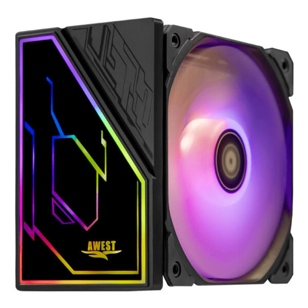 نمای از فن و بالای خنک کننده پردازنده اوست AWEST GT-AV1201 ARGB