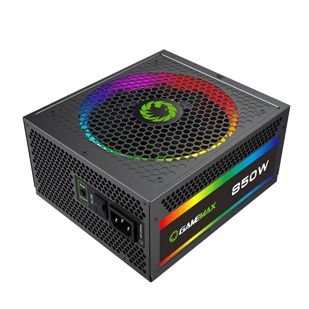 پاور گیم مکس GameMax RGB850 Rainbow Black