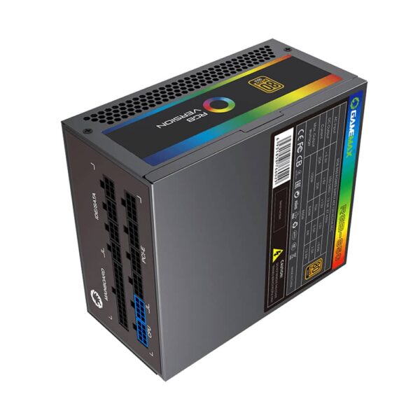 پشت پاور گیم مکس GameMax RGB 850 Rainbow Black
