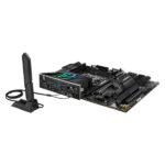 نمای از مادربرد و آنتن وای فای مادربرد ایسوس ASUS ROG STRIX Z790-F GAMING WIFI II