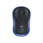 نمای از ربرو موس بیسیم لاجیتک Logitech M185 Compact Blue