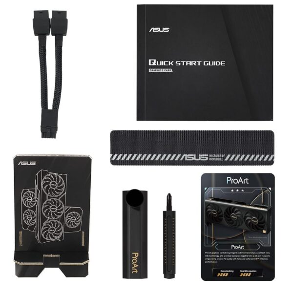 اقلام همراه کارت گرافیک ASUS ProArt RTX 4070 TI SUPER 16GB