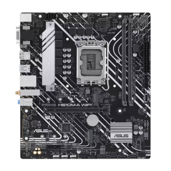 نمای از جلوی مادربرد ایسوس ASUS PRIME H610M-A WiFi DDR5