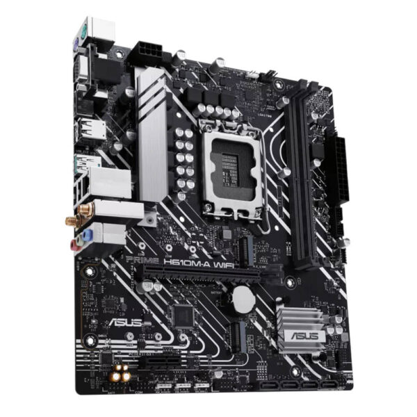 نمای از سمت چپ مادربرد ایسوس ASUS PRIME H610M-A WiFi DDR5