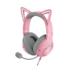 نمای از سمت چپ هدست گیمینگ ریزر Razer Kraken Kitty V2 Quartz