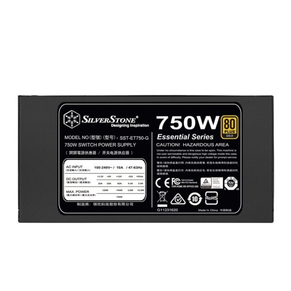 نمای کنار پاور سیلور استون SilverStone ET750-G V1.2