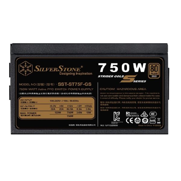 مشخصات پاور سیلور استون SilverStone ST75F-GS V3.0