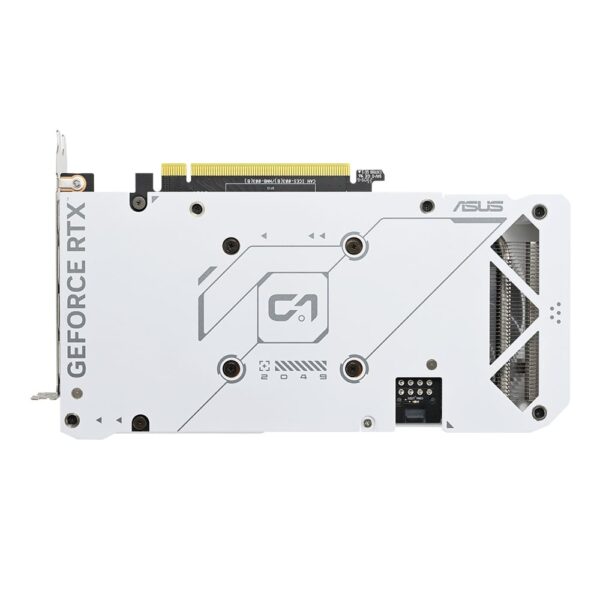 پشت کارت گرافیک ایسوس DUAL RTX 4060 TI OC 8GB White