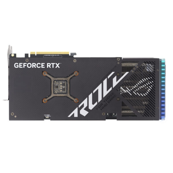 پشت کارت گرافیک ایسوس ROG STRIX RTX 4070 12GB