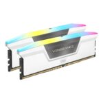 ماژول های رم Vengeance RGB 64GB (2×32GB) DDR5 6000MHz CL40 White