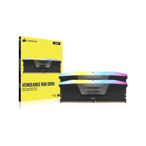 جعبه رم کامپیوتر کورسیر Corsair Vengeance RGB 96GB (2×48GB) DDR5 6600MHz CL32