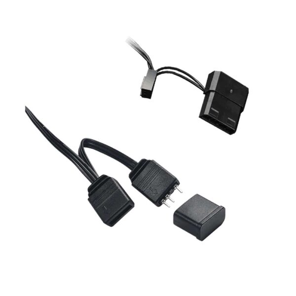 نمای کابل فن کیس گیم مکس GAMEMAX FN-12Rainbow-M