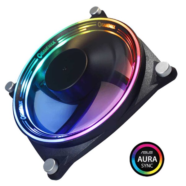 نمای مورب فن کیس گیم مکس GAMEMAX GMX-12-RBB