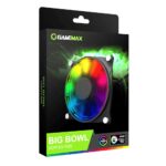 نمای جعبه فن کیس گیم مکس GAMEMAX GMX-12-RBB