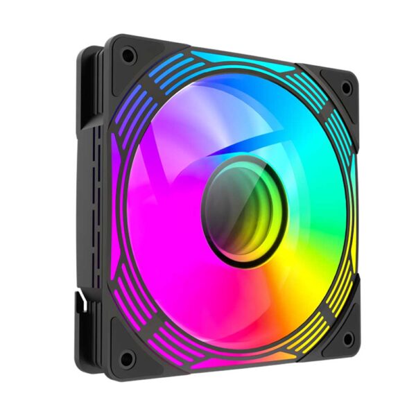 نمای تک فن کیس گیم مکس GAMEMAX KF300 BK