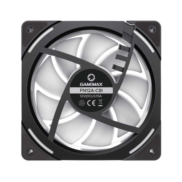 نمای جلوی فن کیس گیم مکس GAMEMAX KF300 BK