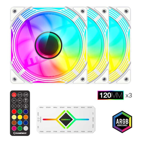 GAMEMAX-KF300-WH-Feature-Image-20240606 فن کیس گیم مکس GAMEMAX KF300 WH