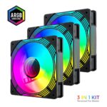 نمای صف فن کیس گیم مکس GAMEMAX KF300R BK