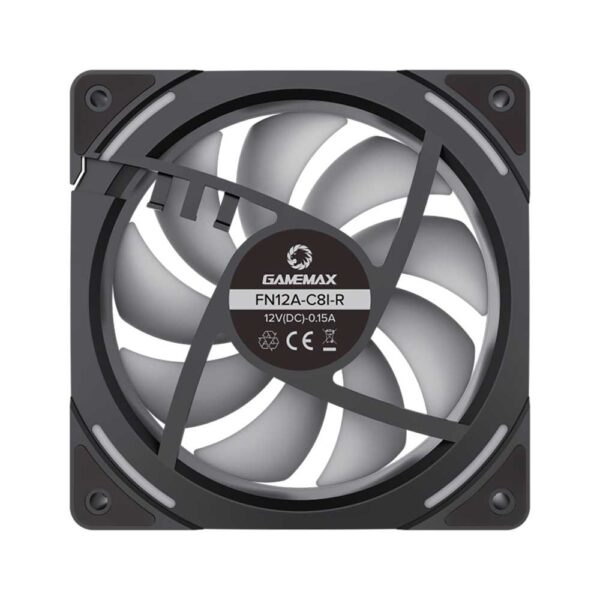 نمای جلو فن کیس گیم مکس GAMEMAX KF300R BK