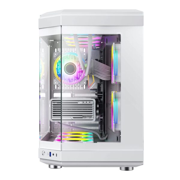 نمای جلوی کیس GameMax HYPE White