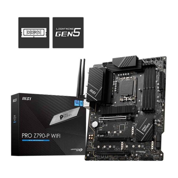 نمای جعبه مادربرد ام اس ای MSI PRO Z790-P WIFI