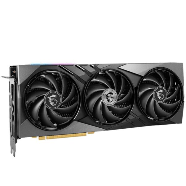 نمای فن کارت گرافیک ام اس آی MSI RTX 4070 SUPER Gaming X SLIM 12GB