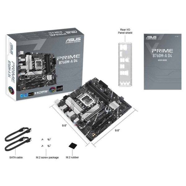 نمای جعبه مادربرد ایسوس ASUS PRIME B760M-A DDR4