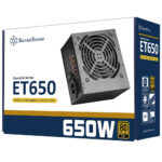 نمای جعبه پاور سیلور استون SilverStone ET650-G V1.1