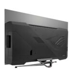نمای درگاه کنار مانیتور ایسوس Asus ROG Swift OLED PG48UQ اندازه 48 اینچ