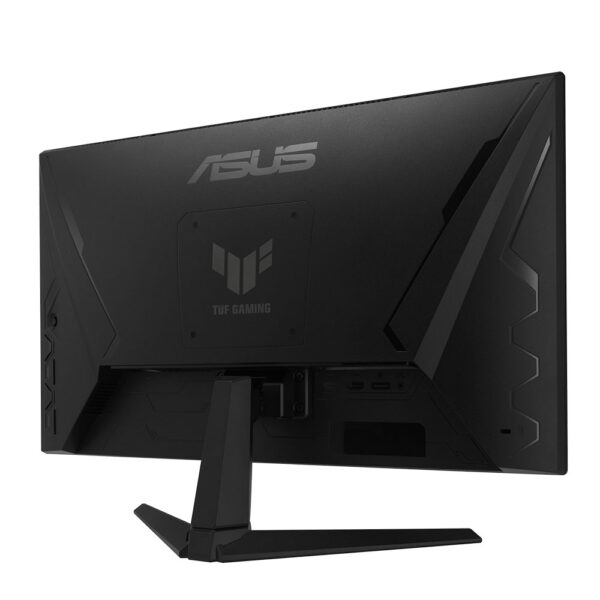 نمای زاویه دار از پشت مانیتور ایسوس Asus TUF Gaming VG249QM1A اندازه 24 اینچ