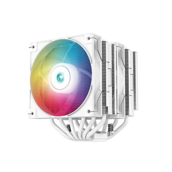 نمای روبروی خنک کننده پردازنده دیپ کول DeepCool AG620 ARGB White