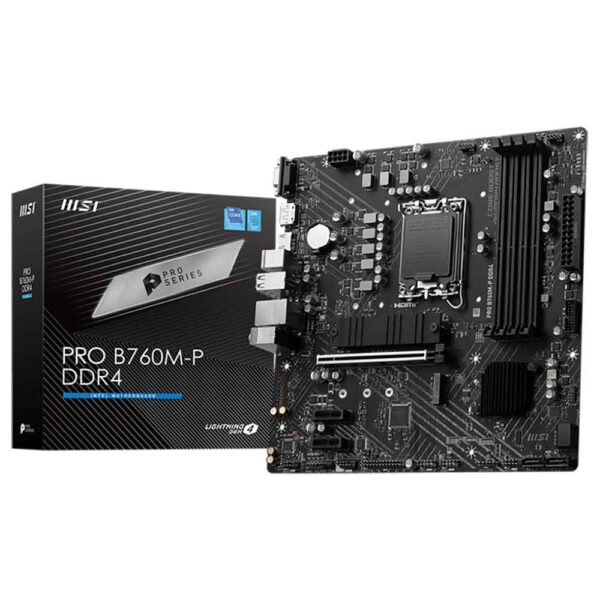 نمای جعبه مادربرد ام اس آی MSI PRO B760M-P DDR4