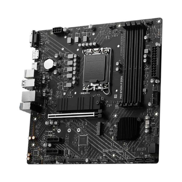 نمای راست مادربرد ام اس آی MSI PRO B760M-P DDR4